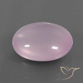 22.00 ct Pink Rose Quartz Stone, Natural Rose Quartz in Oval Cabochon Shape for Sale