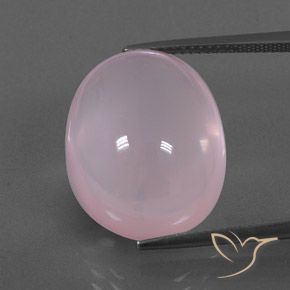 22.00ct Natural Bubblegum Pink Rose Quartz, Oval, Transparent/Translucent
