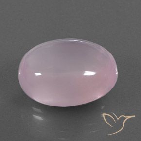 22.00 ct Pink Rose Quartz Stone, Natural Rose Quartz in Oval Cabochon Shape for Sale