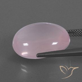 Rose Quartz Gemstone in 19.2 x 15.6 mm Size for Sale, Rose Quartz Stone in Bubblegum Pink Color