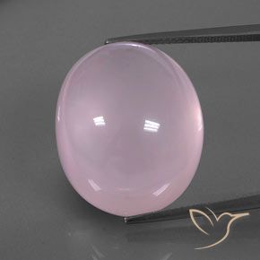 39.08ct Natural Light Pink Rose Quartz, Oval, Transparent/Translucent