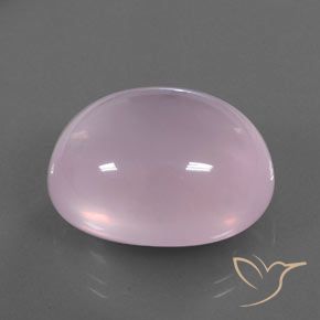 39.08 ct Pink Rose Quartz Stone, Natural Rose Quartz in Oval Cabochon Shape for Sale