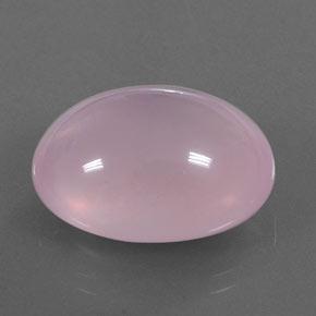 25.09 ct Pink Rose Quartz Stone, Natural Rose Quartz in Oval Cabochon Shape for Sale