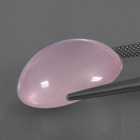 Rose Quartz Gemstone in 21.1 x 16.7 mm Size for Sale, Rose Quartz Stone in Bubblegum Pink Color