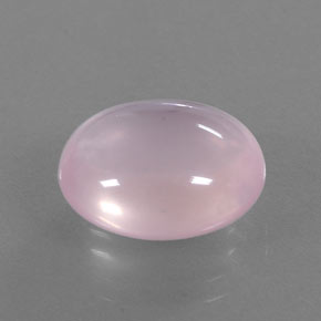 9.04 ct Pink Rose Quartz Stone, Natural Rose Quartz in Oval Cabochon Shape for Sale
