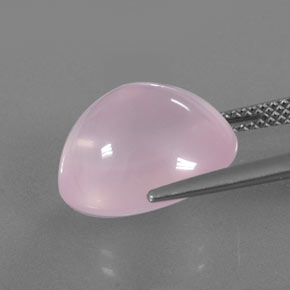 Rose Quartz Gemstone in 14 x 12 mm (calibrated) Size for Sale, Rose Quartz Stone in Pink Color