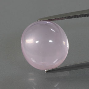 8.47 ct Pink Rose Quartz Gemstone, Rose Quartz Gem in Oval Cabochon Shape for Sale.