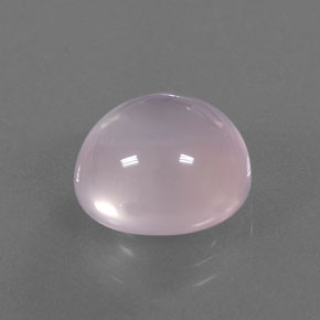 8.47 ct Pink Rose Quartz Stone, Natural Rose Quartz in Oval Cabochon Shape for Sale