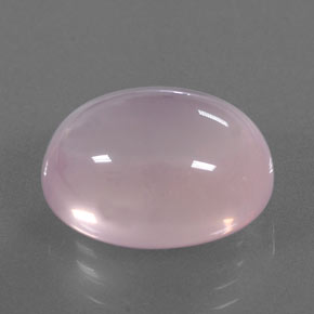 15.04 ct Pink Rose Quartz Stone, Natural Rose Quartz in Oval Cabochon Shape for Sale