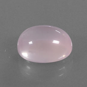 6.75 ct Pink Rose Quartz Stone, Natural Rose Quartz in Oval Cabochon Shape for Sale