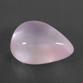 14.17 ct Pink Rose Quartz Stone, Natural Rose Quartz in Pear Cabochon Shape for Sale