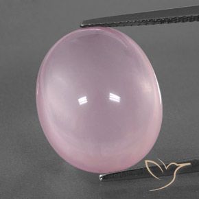 15.30ct Natural Rose Pink Rose Quartz, Oval, Transparent/Translucent