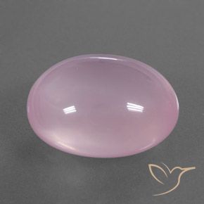 15.30 ct Pink Rose Quartz Stone, Natural Rose Quartz in Oval Cabochon Shape for Sale