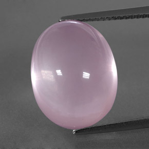 Светло-розовый Розовый Кварц Камень - 15.9ct Овал Кабошон (ID: 349290)