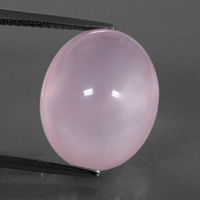 Light Pink Rose Quartz Gem - 13.8ct Oval Cabochon (ID: 349295)