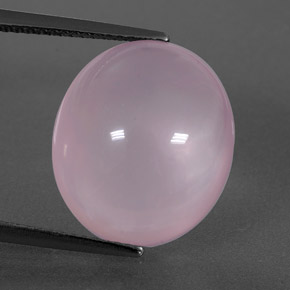 Light Pink Rose Quartz Gem - 11.8ct Oval Cabochon (ID: 349297)