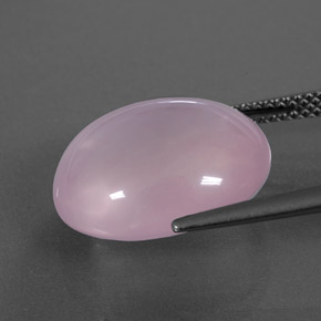 Rose Quartz Gemstone in 16 x 14 mm Size for Sale, Rose Quartz Stone in Light Pink Color