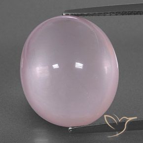 13.93 ct Oval Rose Quartz, 15.8 x 13.7 mm From South Africa, Photo A