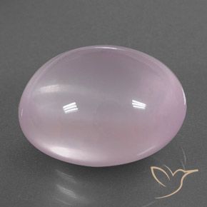 13.93 ct Pink Rose Quartz Stone, Natural Rose Quartz in Oval Cabochon Shape for Sale