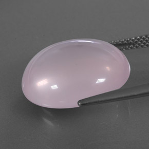 Rose Quartz Gemstone in 16.8 x 15 mm Size for Sale, Rose Quartz Stone in Light Pink Color
