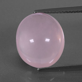 8.30 ct Pink Rose Quartz Gemstone, Rose Quartz Gem in Oval Cabochon Shape for Sale.