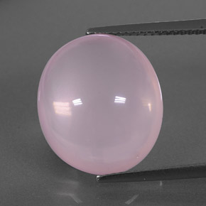 Bubblegum Pink Розовый Кварц Камень - 13.3ct Овал Кабошон (ID: 349308)
