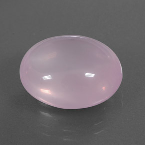 13.33 ct Pink Rose Quartz Stone, Natural Rose Quartz in Oval Cabochon Shape for Sale