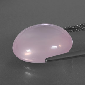 Rose Quartz Gemstone in 16.2 x 14.2 mm Size for Sale, Rose Quartz Stone in Bubblegum Pink Color