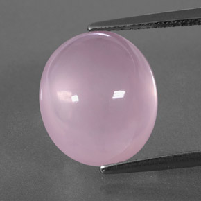 8.37 ct Pink Rose Quartz Gemstone, Rose Quartz Gem in Oval Cabochon Shape for Sale.