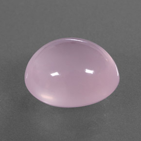 8.37 ct Pink Rose Quartz Stone, Natural Rose Quartz in Oval Cabochon Shape for Sale