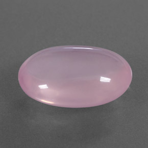 8.02 ct Pink Rose Quartz Stone, Natural Rose Quartz in Oval Cabochon Shape for Sale