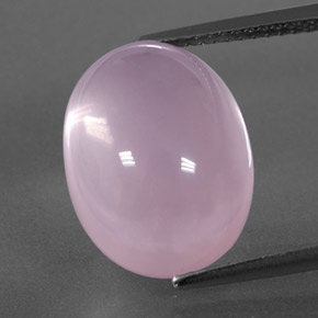 11.24 ct Pink Rose Quartz Gemstone, Rose Quartz Gem in Oval Cabochon Shape for Sale.