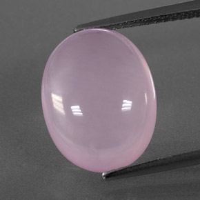 8.65 ct Pink Rose Quartz Gemstone, Rose Quartz Gem in Oval Cabochon Shape for Sale.