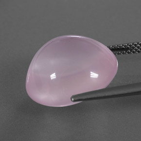 Rose Quartz Gemstone in 15.5 x 14 mm Size for Sale, Rose Quartz Stone in Light Pink Color