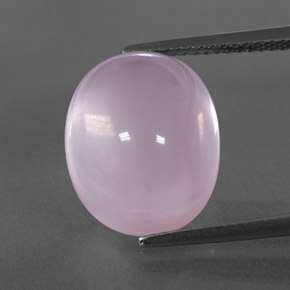 11.35 ct Pink Rose Quartz Gemstone, Rose Quartz Gem in Oval Cabochon Shape for Sale.