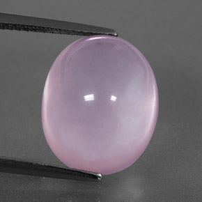 11.23 ct Pink Rose Quartz Gemstone, Rose Quartz Gem in Oval Cabochon Shape for Sale.