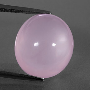 11.45 ct Pink Rose Quartz Gemstone, Rose Quartz Gem in Oval Cabochon Shape for Sale.