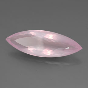26.62 ct Pink Rose Quartz Stone, Natural Rose Quartz in Marquise Facet Shape for Sale