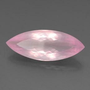 25.46 ct Pink Rose Quartz Stone, Natural Rose Quartz in Marquise Facet Shape for Sale