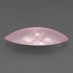Rose Quartz Gemstone in 35.5 x 13.8 mm Size for Sale, Rose Quartz Stone in Medium Pink Color