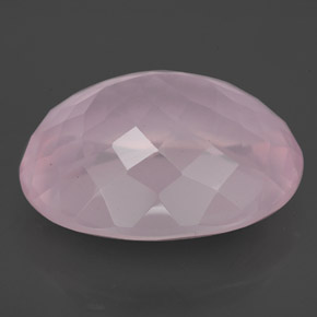 Rose Quartz Gemstone in 17.1 x 13.7 mm Size for Sale, Rose Quartz Stone in Medium Rose Pink Color