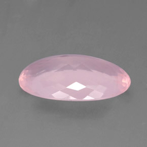 Rose Quartz Gemstone in 25.2 x 15.6 mm Size for Sale, Rose Quartz Stone in Pink Color