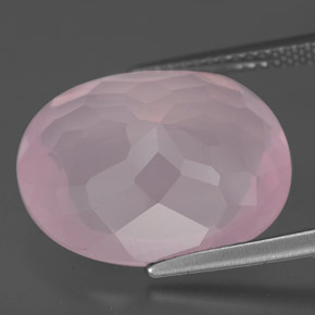 Rose Quartz Gemstone in 17.4 x 14.4 mm Size for Sale, Rose Quartz Stone in Pink Color