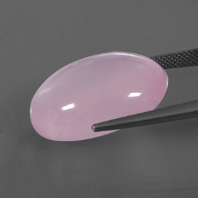 Rose Quartz Gemstone in 23.4 x 17.1 mm Size for Sale, Rose Quartz Stone in Light Pink Color