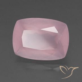 34.92 ct Pink Rose Quartz Stone, Natural Rose Quartz in Cushion-Cut Shape for Sale