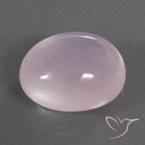 43.12 ct Pink Rose Quartz Stone, Natural Rose Quartz in Oval Cabochon Shape for Sale