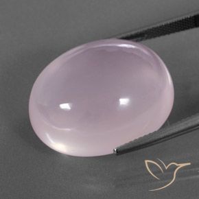 Rose Quartz Gemstone in 24.1 x 19.6 mm Size for Sale, Rose Quartz Stone in Bubblegum Pink Color