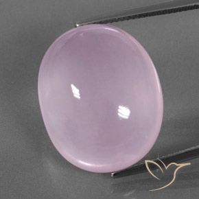 35.51 ct Oval Rose Quartz, 22.7 x 18.6 mm From South Africa, Photo A