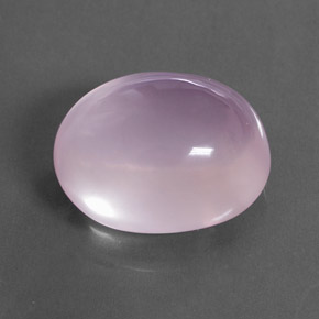 30.20 ct Pink Rose Quartz Stone, Natural Rose Quartz in Oval Cabochon Shape for Sale