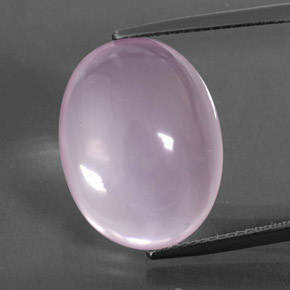 Light Cherry Pink Розовый Кварц Камень - 14.6ct Овал Кабошон (ID: 360574)